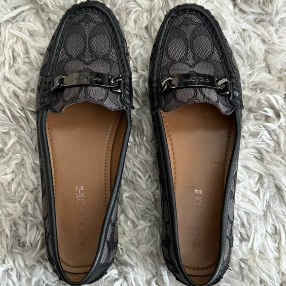 Coach Canvas Loafers - Picture 1 of 4
